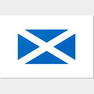 The Saltaire / St Andrew's Cross - Flag of Scotland Posters and Art